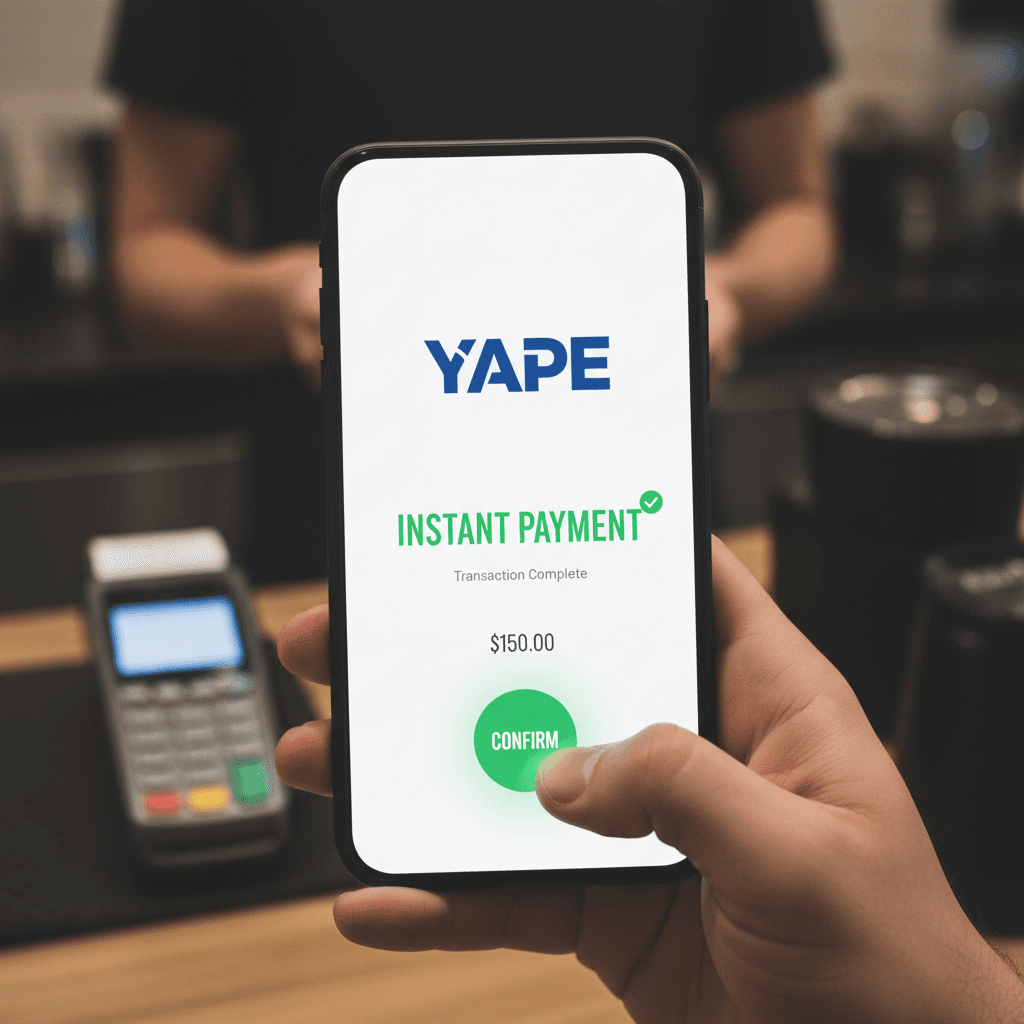 Creator holding smartphone showing payment confirmation with a satisfied expression